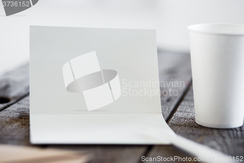 Image of Blank invitation greetings card