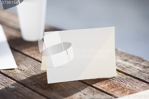 Image of Blank invitation greetings card