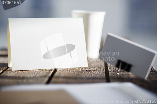 Image of Blank invitation greetings card