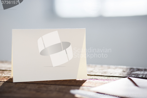 Image of Blank invitation greetings card