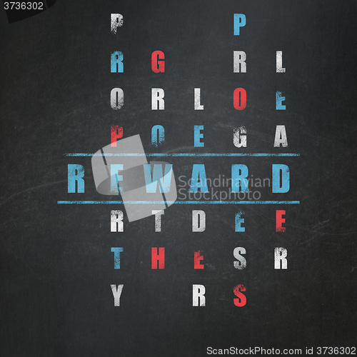 Image of Finance concept: Reward in Crossword Puzzle