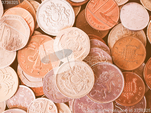 Image of  UK Pound coin vintage