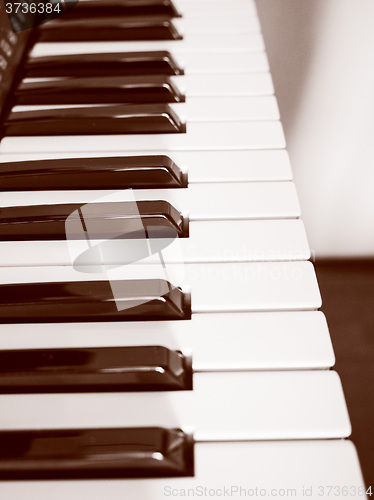 Image of Retro look Music keyboard