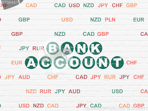 Image of Banking concept: Bank Account on wall background
