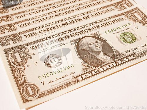 Image of  Dollar notes 1 Dollar vintage