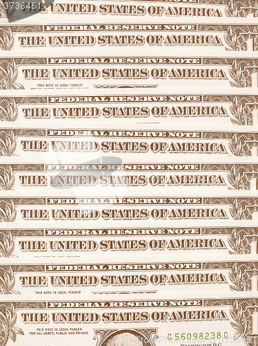 Image of  Dollar notes 1 Dollar vintage