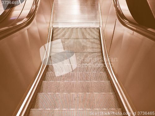 Image of  Escalator stair vintage