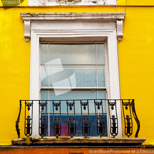 Image of notting   hill  area  in london england old suburban and antique