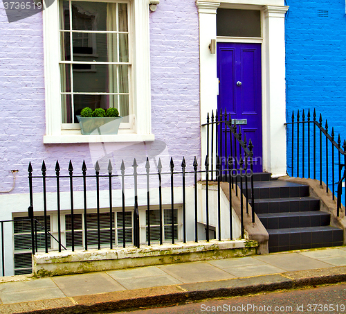 Image of notting   hill  area  in london england old suburban and antique