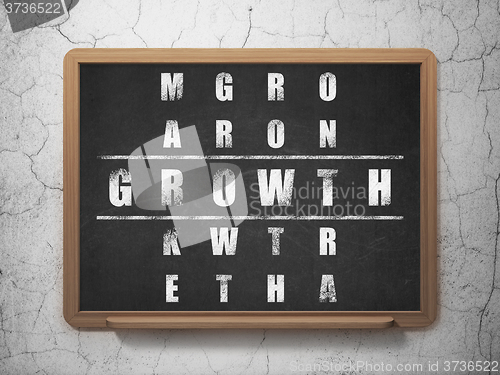 Image of Business concept: Growth in Crossword Puzzle