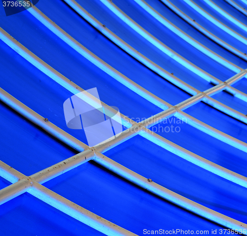 Image of plastic abstract asia  kho phangan pier roof lomprayah    in tha