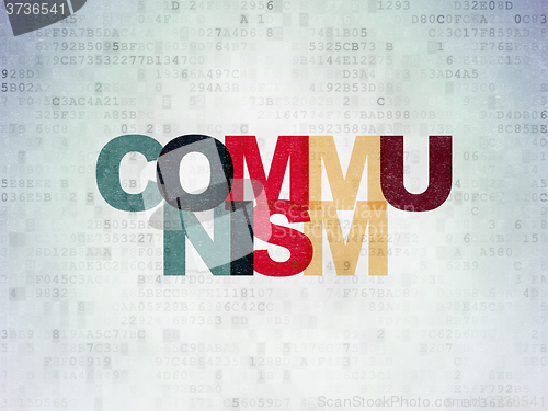 Image of Political concept: Communism on Digital Paper background