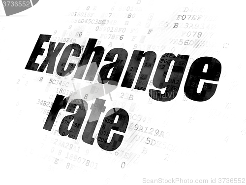 Image of Currency concept: Exchange Rate on Digital background