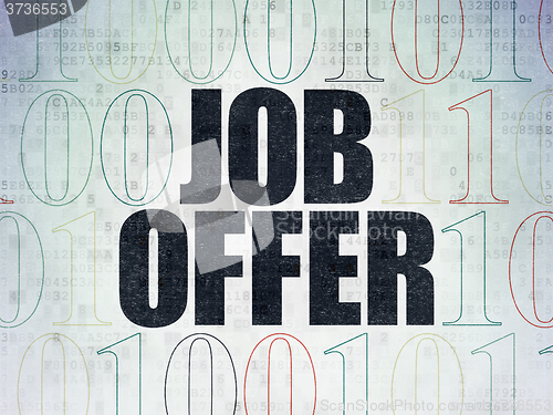 Image of Business concept: Job Offer on Digital Paper background