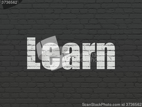 Image of Studying concept: Learn on wall background
