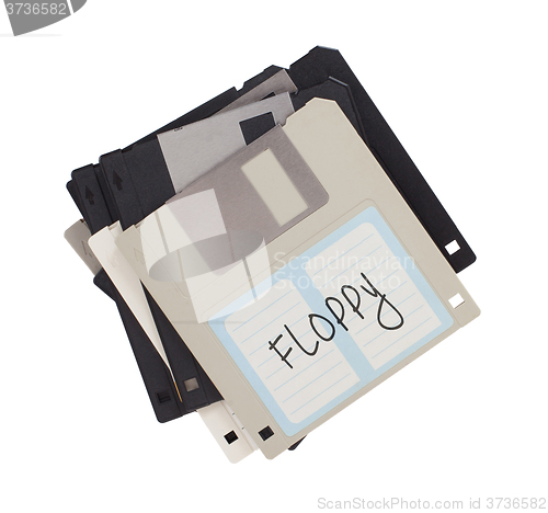 Image of Floppy disk, data storage support 