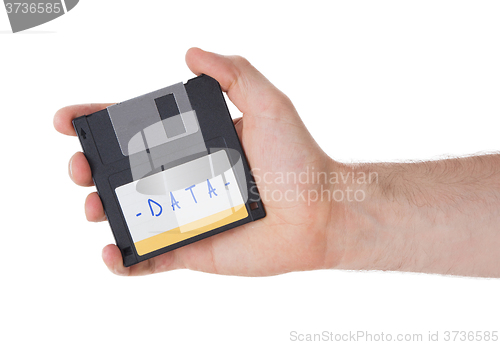 Image of Floppy disk, data storage support 