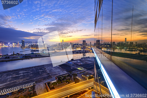 Image of Hong Kong kowloon sunset