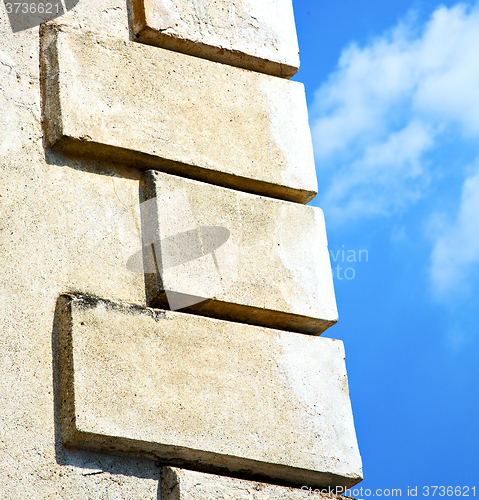 Image of santo antonino lombardy italy     wall of a curch pattern and sk