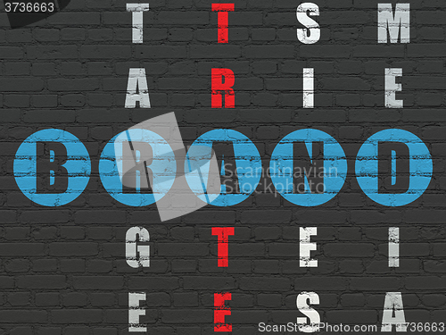 Image of Advertising concept: Brand in Crossword Puzzle