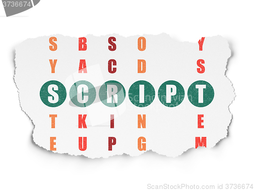 Image of Software concept: Script in Crossword Puzzle