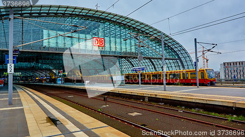 Image of The main railway station in Berlin