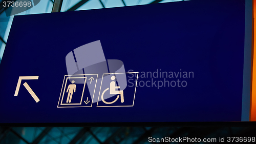 Image of information sign in Central railway station