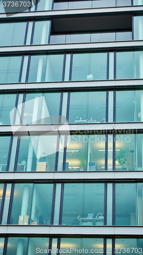 Image of window of the multi-storey building 