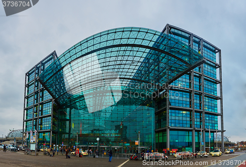 Image of The main railway station in Berlin