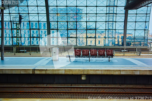 Image of The main railway station in Berlin