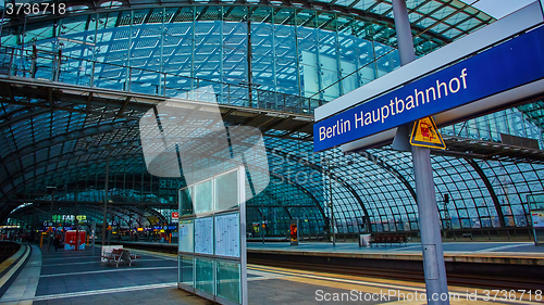 Image of The main railway station in Berlin