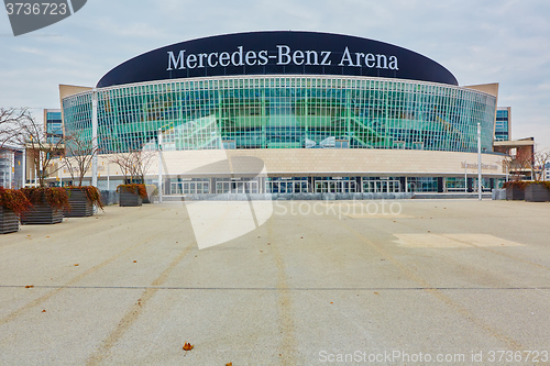 Image of The Mercedes Benz Arena in Berlin is a multipurpose arena