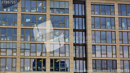 Image of window of the multi-storey building 