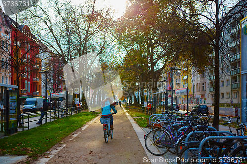 Image of Berlin, Germany - November 13, 2015: city in the fall