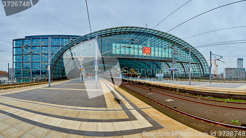 Image of The main railway station in Berlin