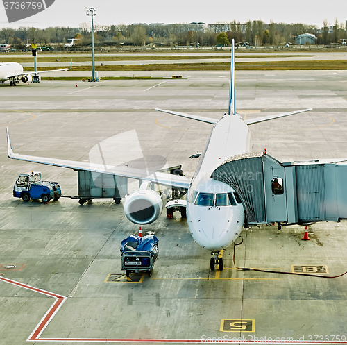 Image of Boryspil, Ukraine. Aircraft ground handling.