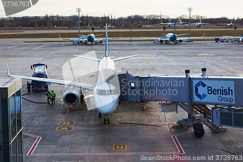 Image of Boryspil, Ukraine. Aircraft ground handling.