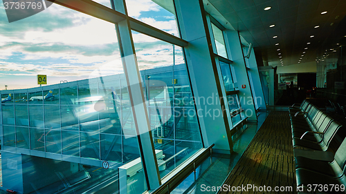 Image of Departure lounge at the airport Boryspil