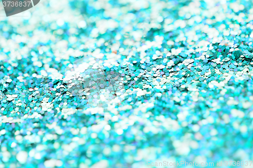 Image of blue glitter or sequins background