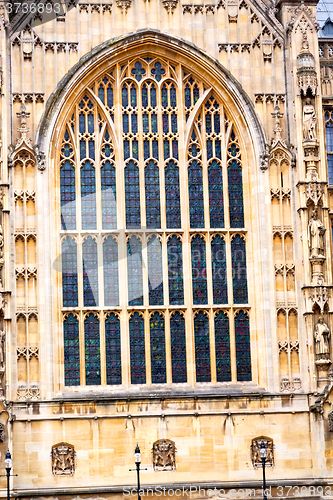 Image of old in london  historical    parliament    window  