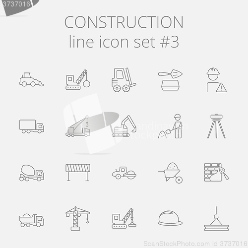 Image of Construction icon set.