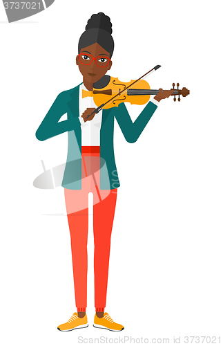 Image of Woman playing violin.