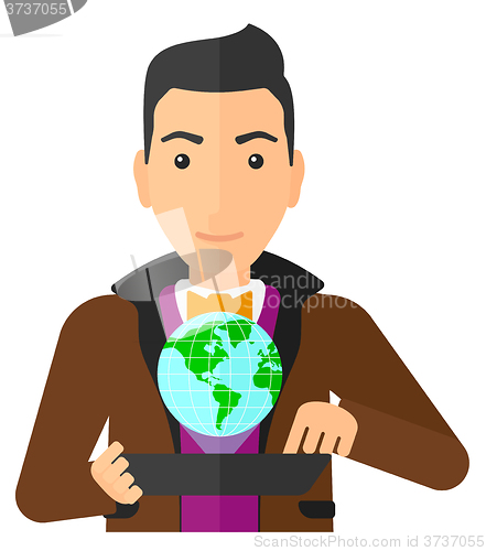 Image of International technology communication.