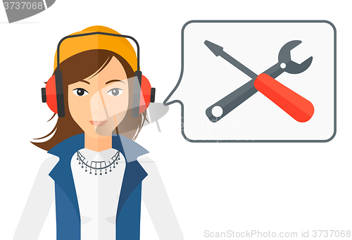 Image of Operator of technical support.