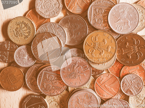 Image of  Pound coins vintage