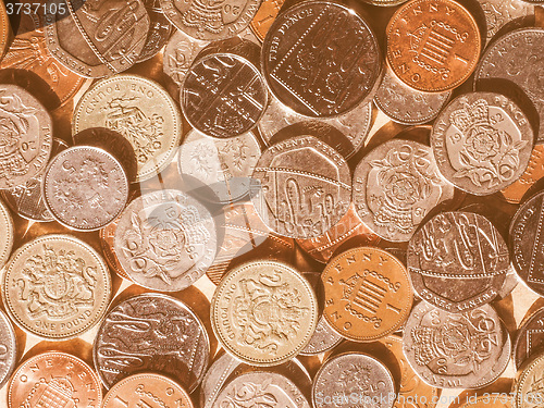 Image of  Pound coins vintage