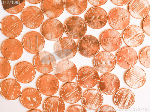 Image of  Dollar coins 1 cent vintage