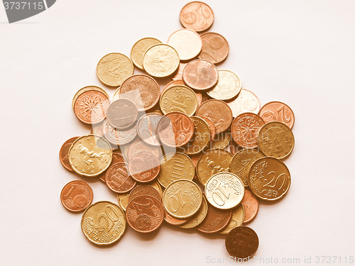 Image of  Euro coins vintage