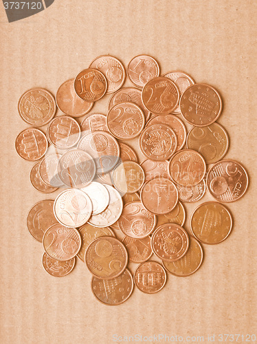 Image of  Euro coins vintage