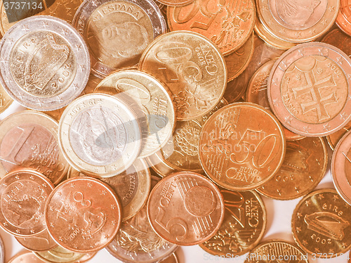 Image of  Euro coins vintage